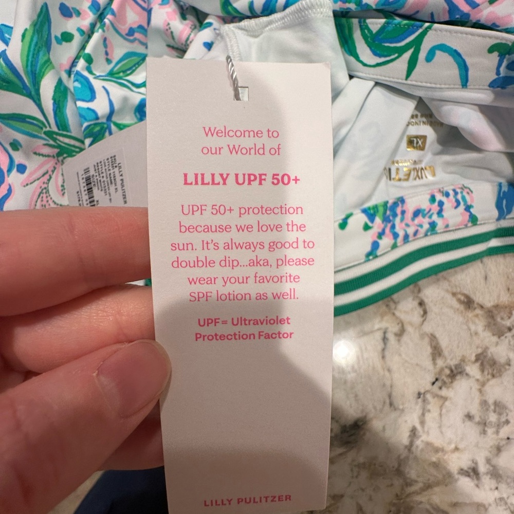 Lilly Pulitzer Luxletic Dress with Green and Blue Accents - Picture 5 of 6